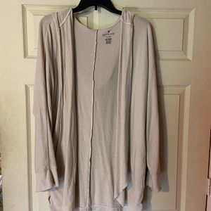 American Eagle Plush Hooded Cardigan